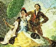 Francisco de Goya the parasol oil painting artist